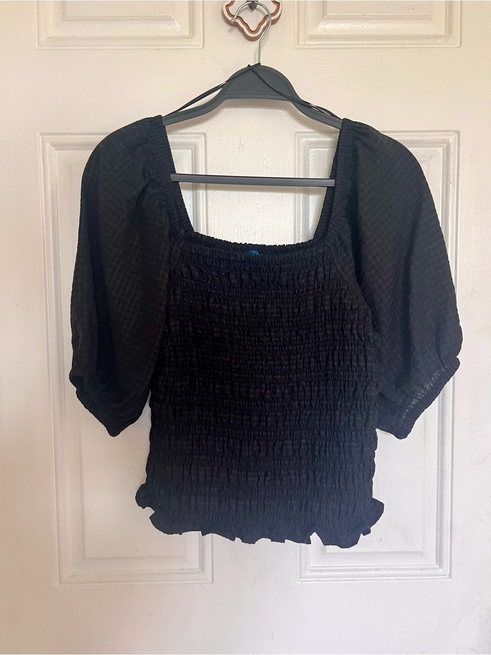 Old Navy | Smocked Square Neck Puff Sleeve Top